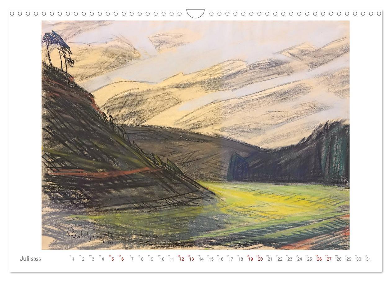 Bild: 9783435132874 | Landschaft im Licht. Daniel Wohlgemuth 1876-1967 (Wandkalender 2025...