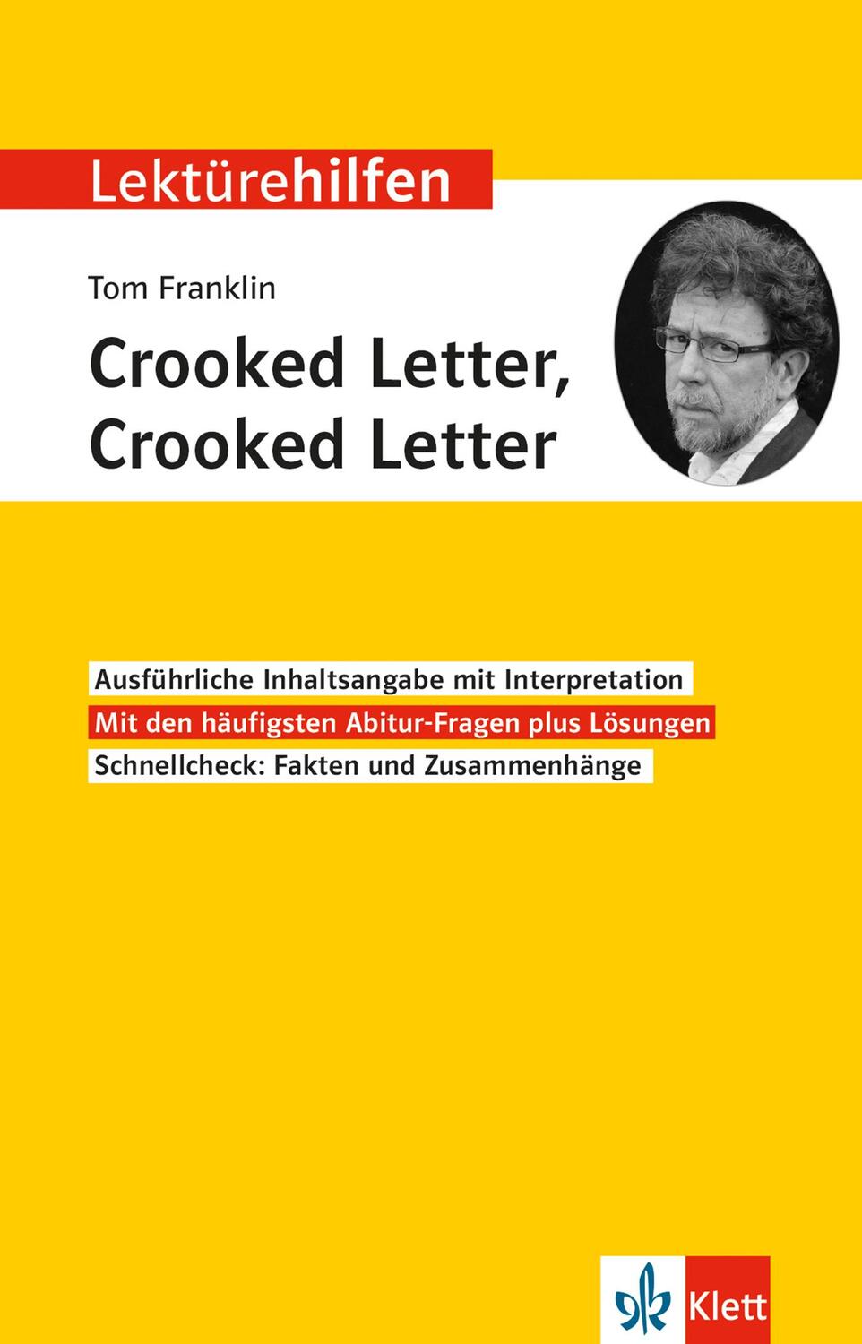 Cover: 9783129231418 | Lektürehilfen Tom Franklin "Crooked Letter, Crooked Letter" | Buch