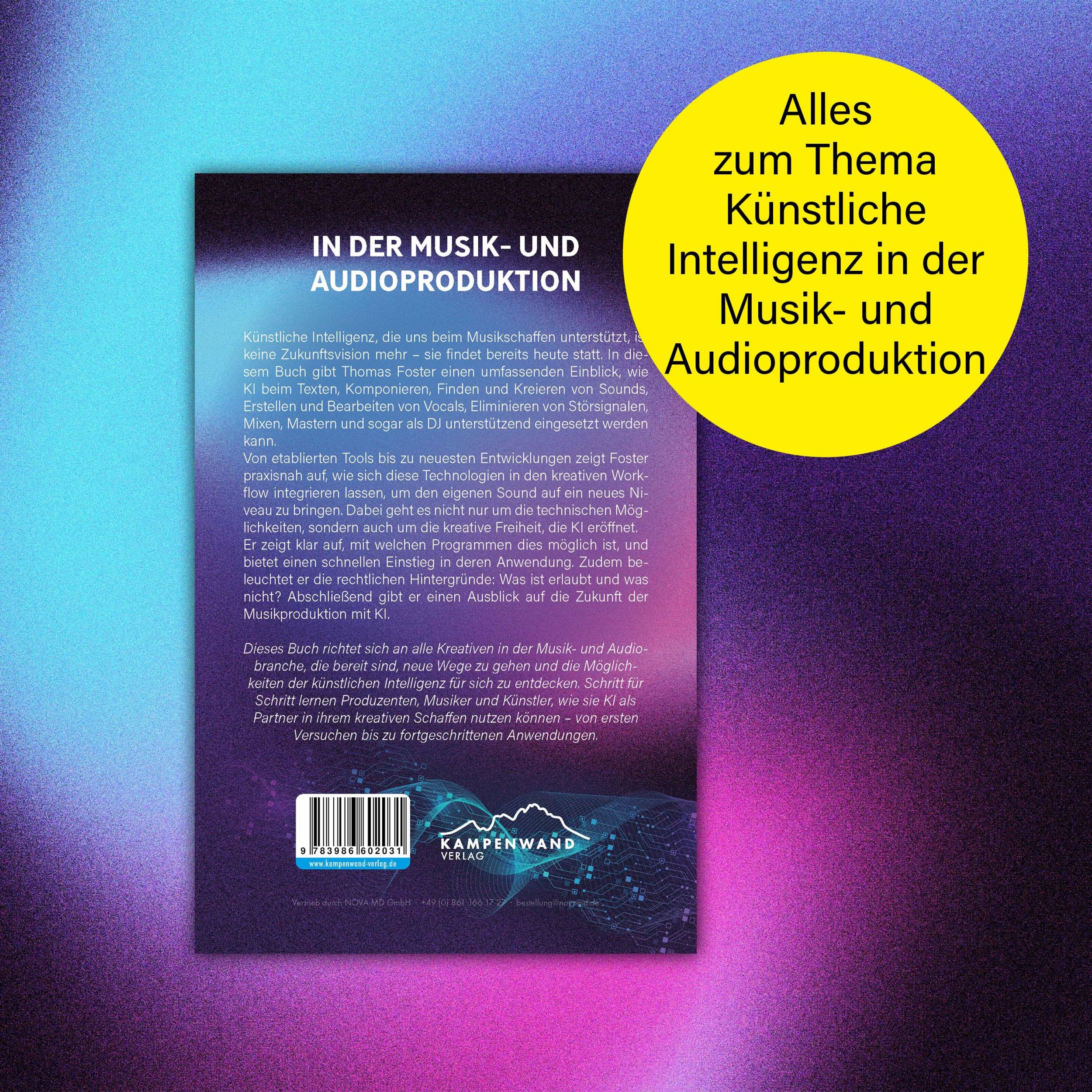 Bild: 9783986602031 | Künstliche Intelligenz in der Musik- und Audioproduktion | Foster