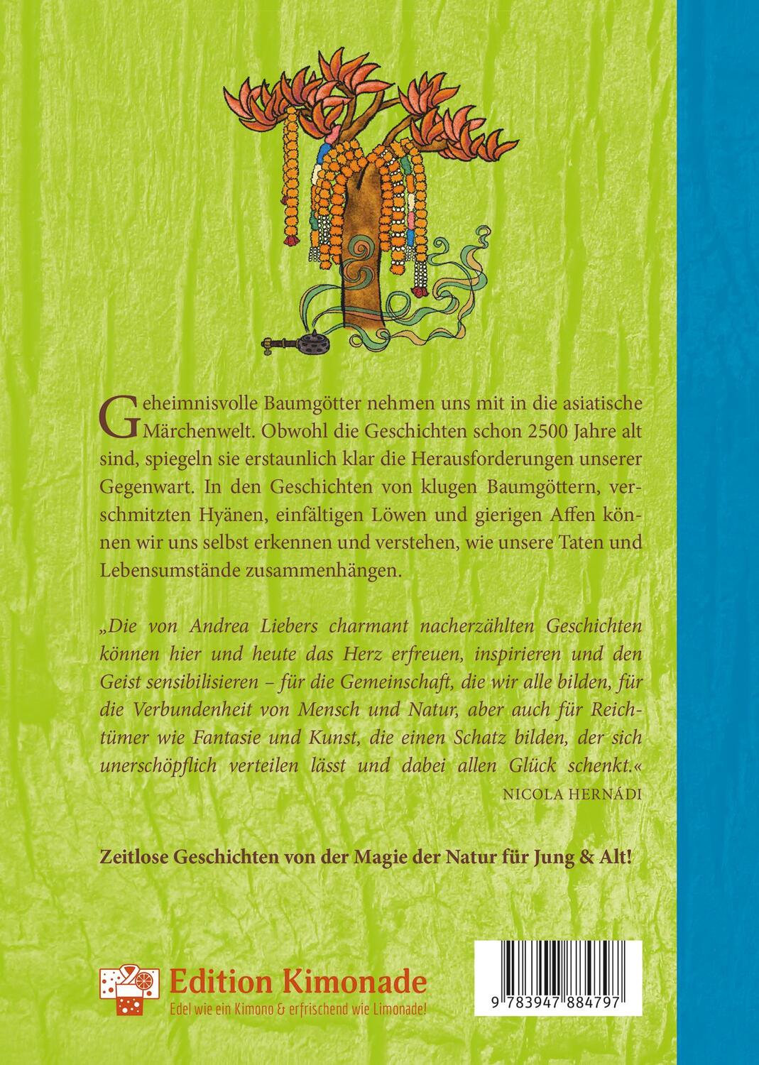 Rückseite: 9783947884797 | Baumgöttergeschichten | Andrea Liebers | Buch | Edition Kimonade