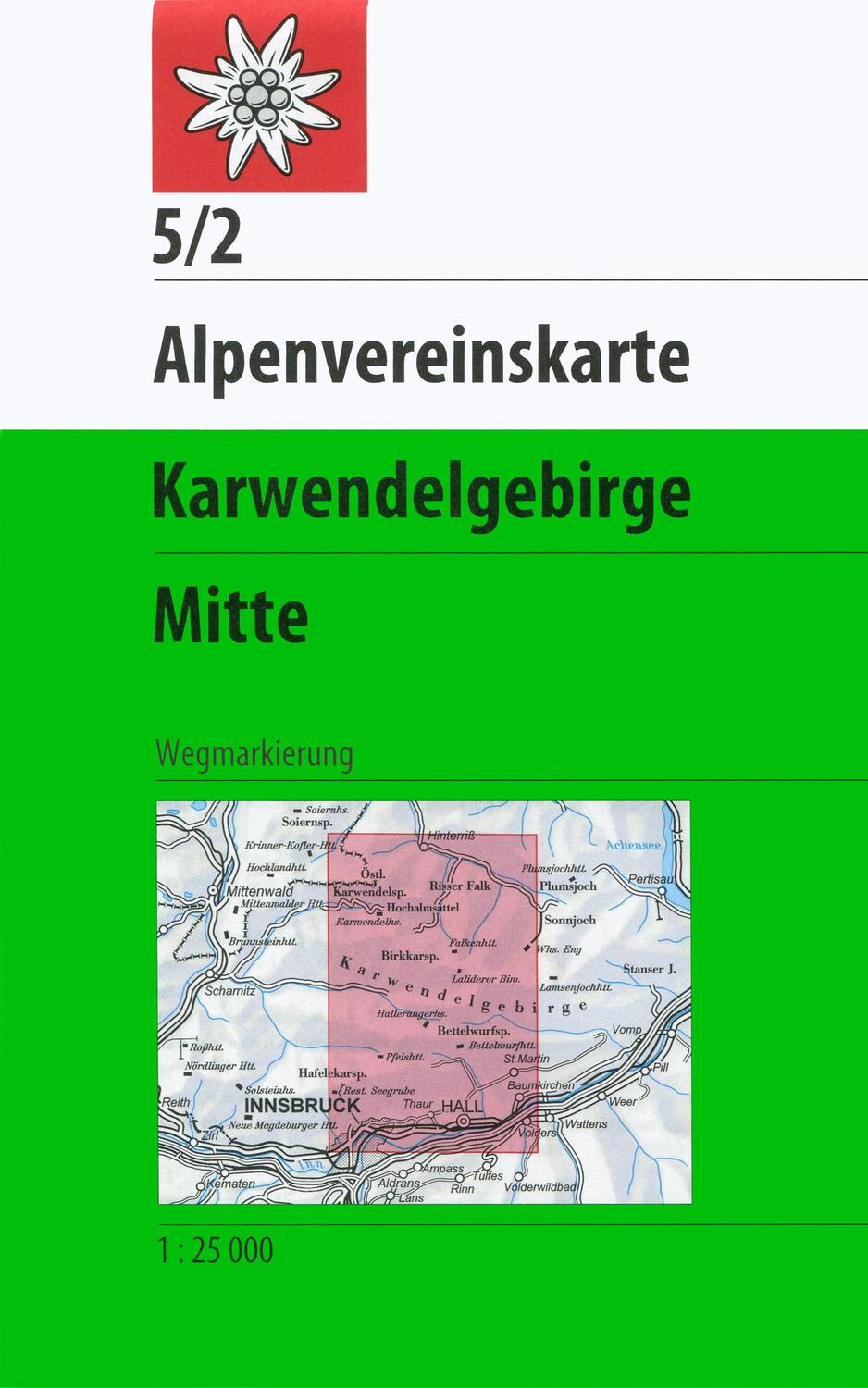 Cover: 9783928777216 | DAV Alpenvereinskarte 05/2 Karwendelgebirge Mitte 1 : 25 000 | Deutsch