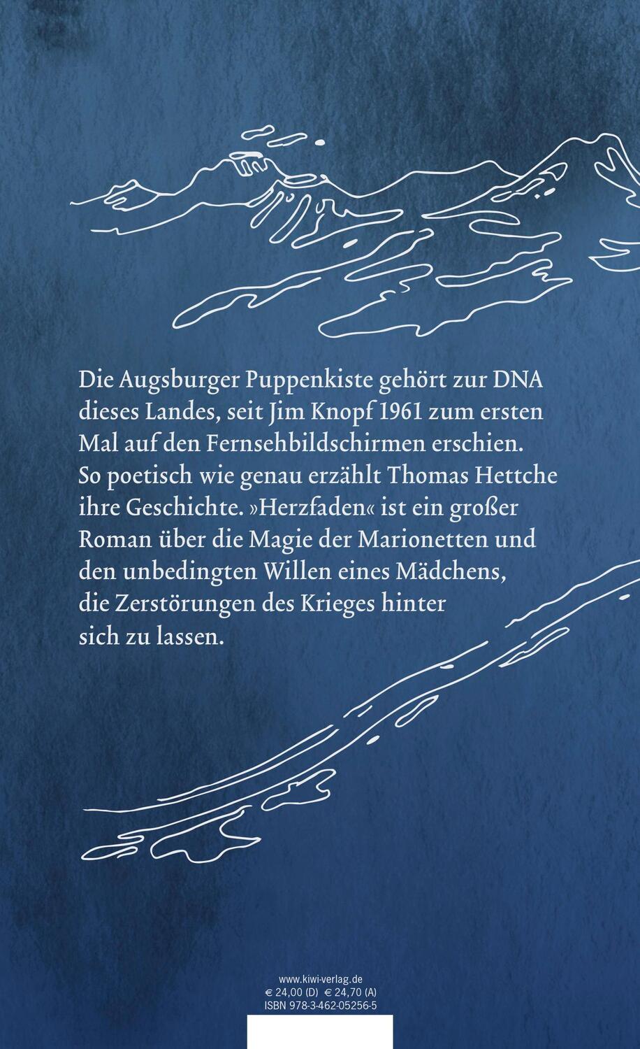 Rückseite: 9783462052565 | Herzfaden | Roman der Augsburger Puppenkiste | Thomas Hettche | Buch