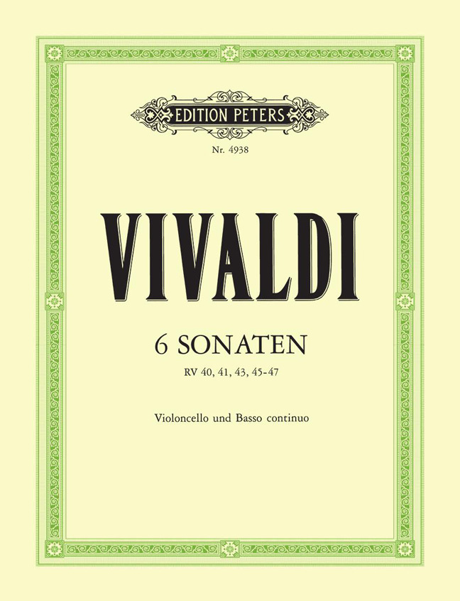 Cover: 9790014034764 | 6 Sonaten für Violoncello und Basso continuo RV 40,41,43,45,46,47