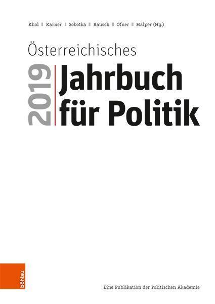 Cover: 9783205209973 | Österreichisches Jahrbuch für Politik 2019 | Taschenbuch | 539 S.