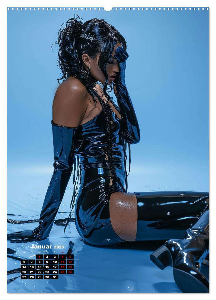 Bild: 9783457156841 | Latex-Girls (Wandkalender 2025 DIN A2 hoch), CALVENDO Monatskalender