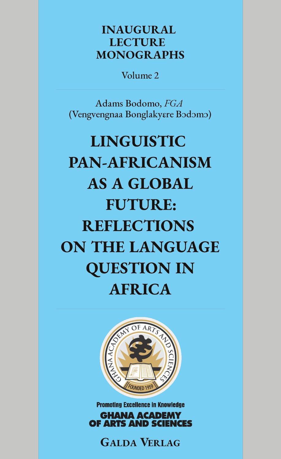 Cover: 9783962032326 | Linguistic Pan-Africanism as a Global Future: Reflections on the...