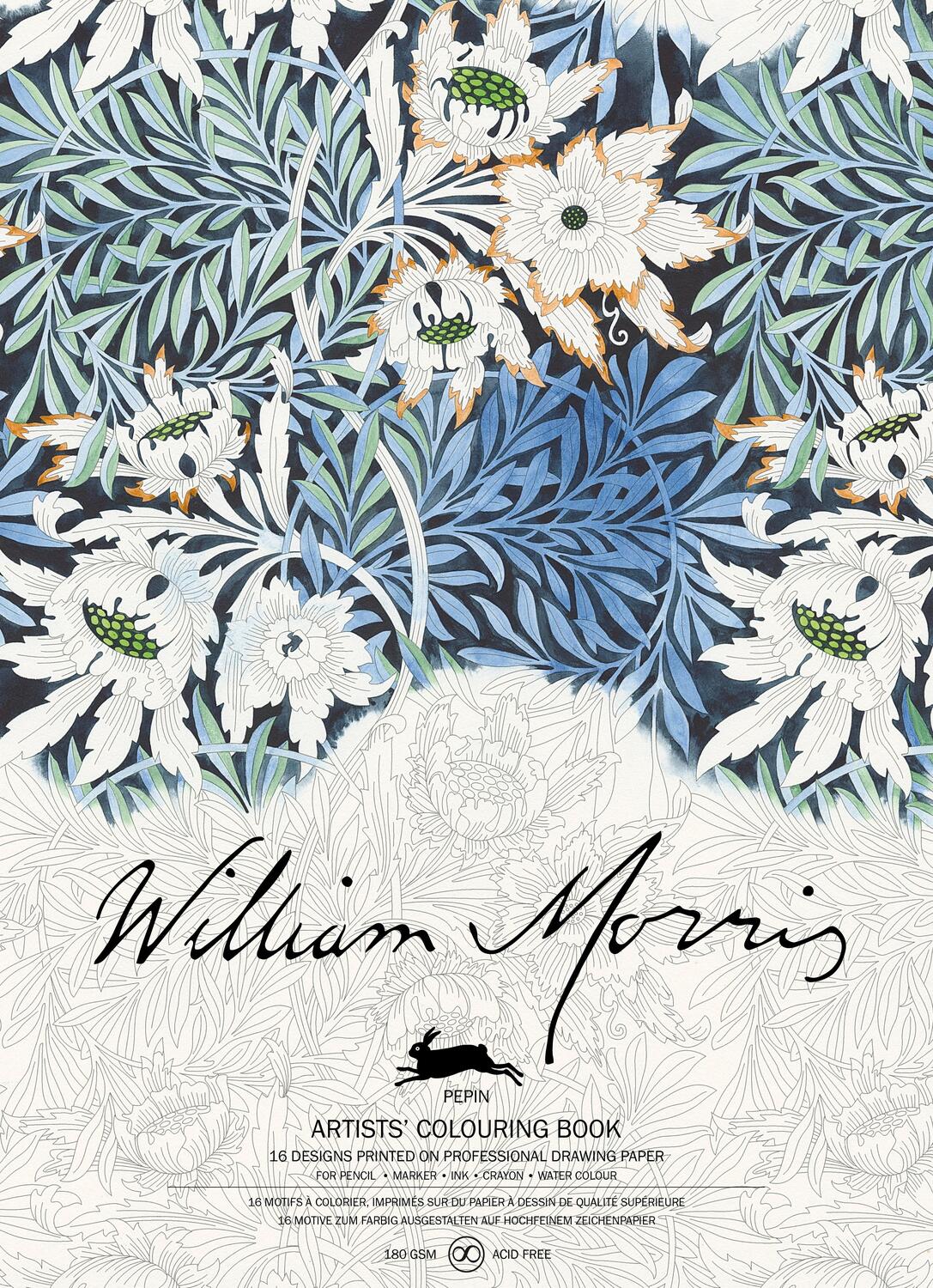 Cover: 9789460098208 | William Morris - Artists' Colouring Book | Pepin van Roojen | Buch