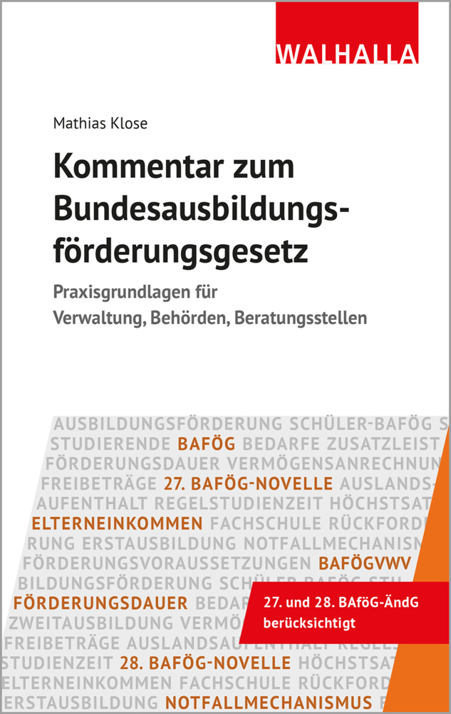 Cover: 9783802918377 | Kommentar zum Bundesausbildungsförderungsgesetz | Mathias Klose | Buch