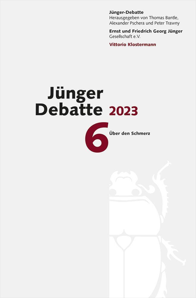 Cover: 9783465046264 | Jünger Debatte | Band 6 (2023): Über den Schmerz | Bantle (u. a.)