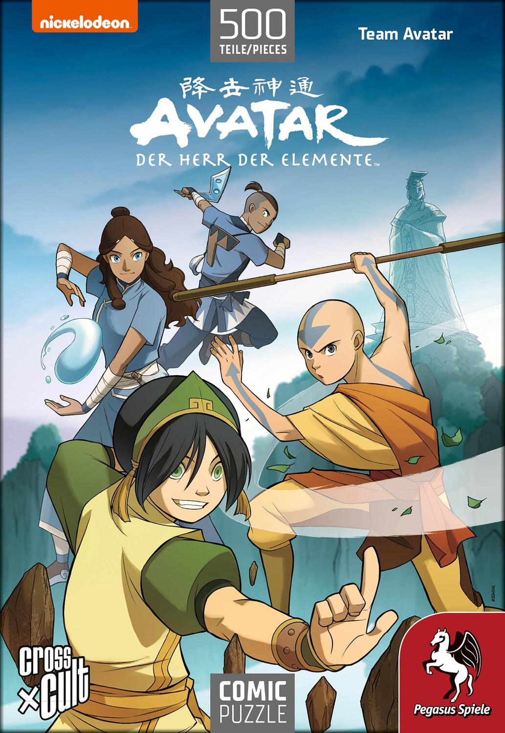 Cover: 4260059979962 | Avatar - Der Herr der Elemente (Team Avatar). Puzzle 500 Teile | Spiel
