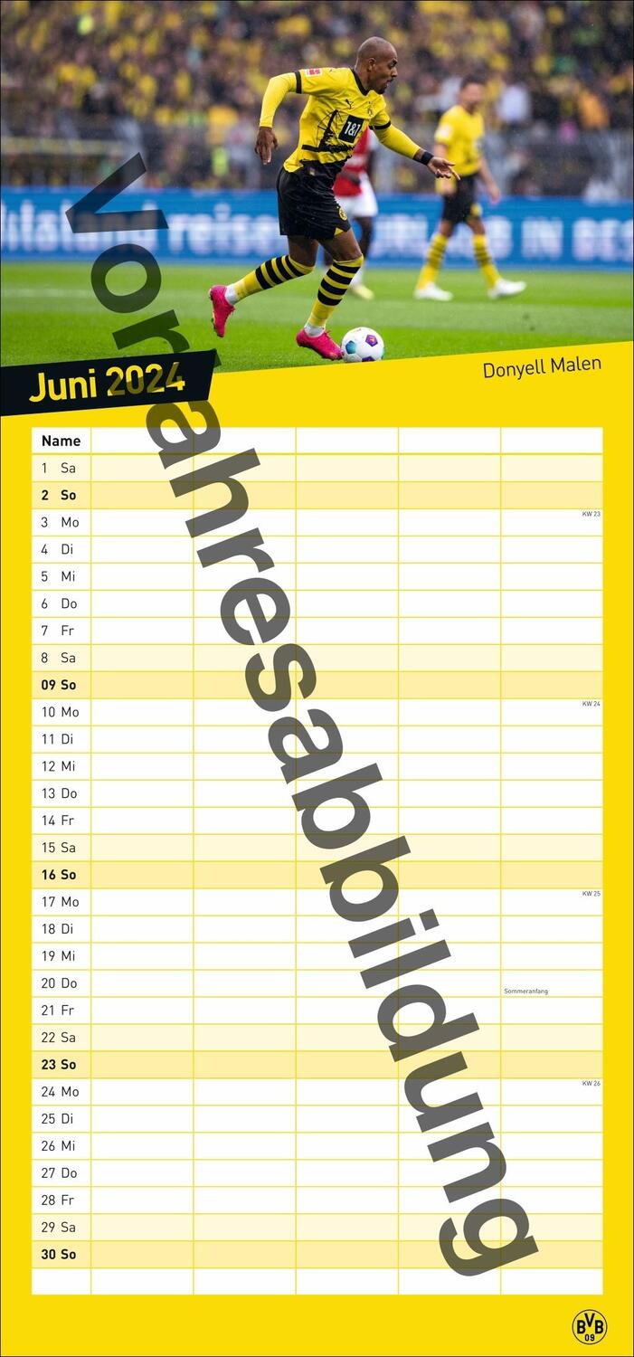 Bild: 9783756405459 | BVB Familienplaner 2025 | Heye | Kalender | Bundesliga Kalender Heye