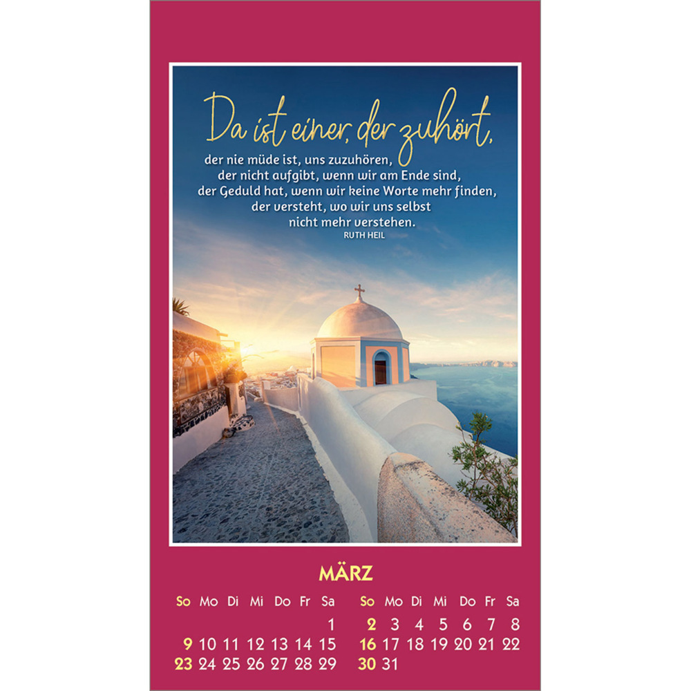 Bild: 9783754887554 | Du bist unendlich wertvoll 2025 | Mini-Aufkleber-Kalender | Ruth Heil