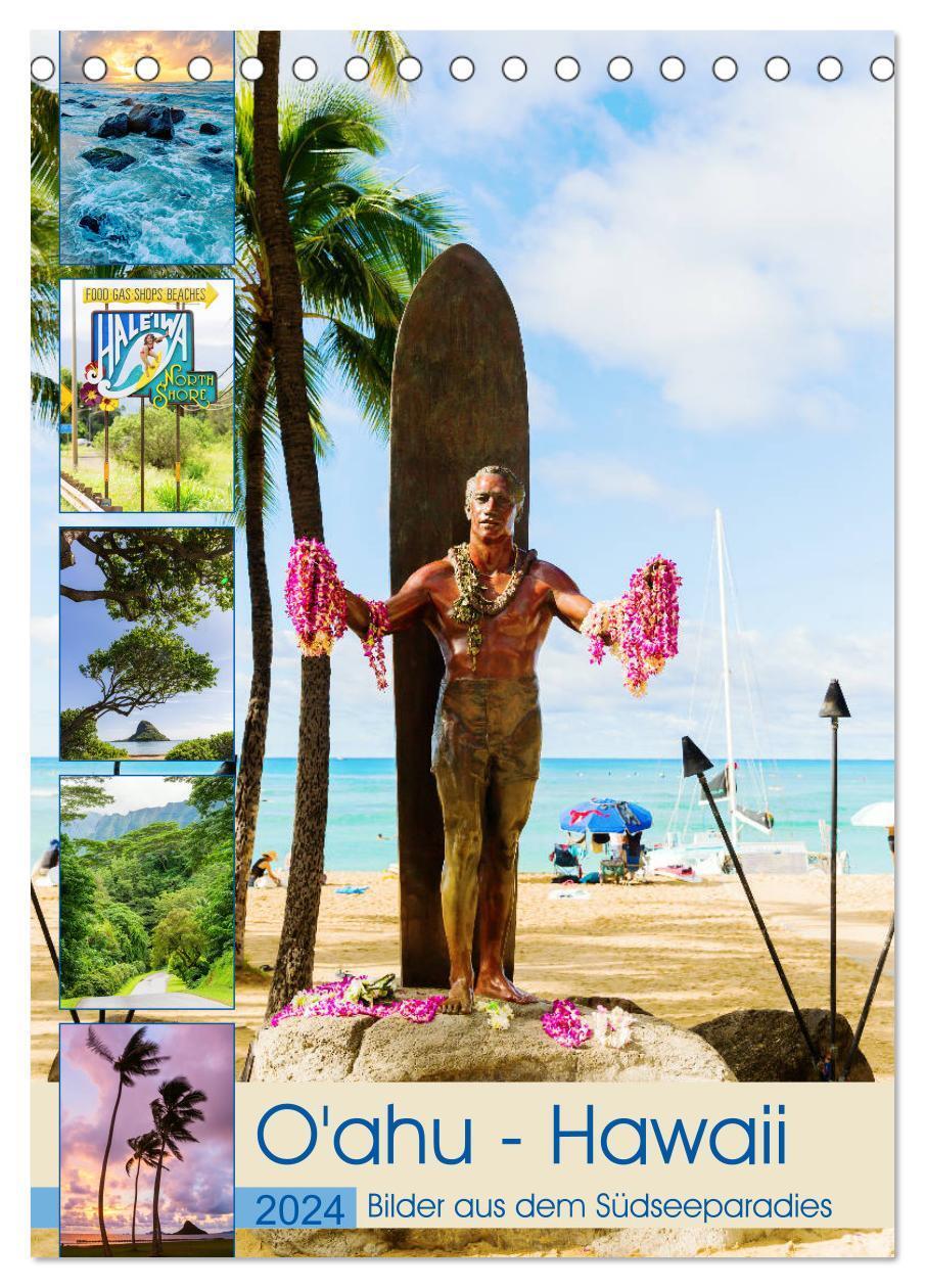 Cover: 9783675447080 | O'ahu - Hawaii, Bilder aus dem Südseeparadies (Tischkalender 2024...