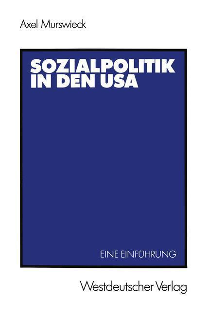 Cover: 9783531119021 | Sozialpolitik in den USA | Eine Einführung | Taschenbuch | Paperback