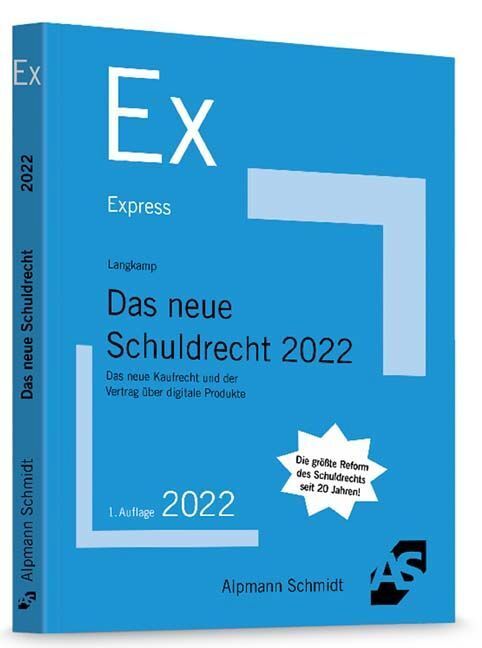 Cover: 9783867528139 | Das neue Schuldrecht 2022 | Tobias Langkamp | Taschenbuch | VIII