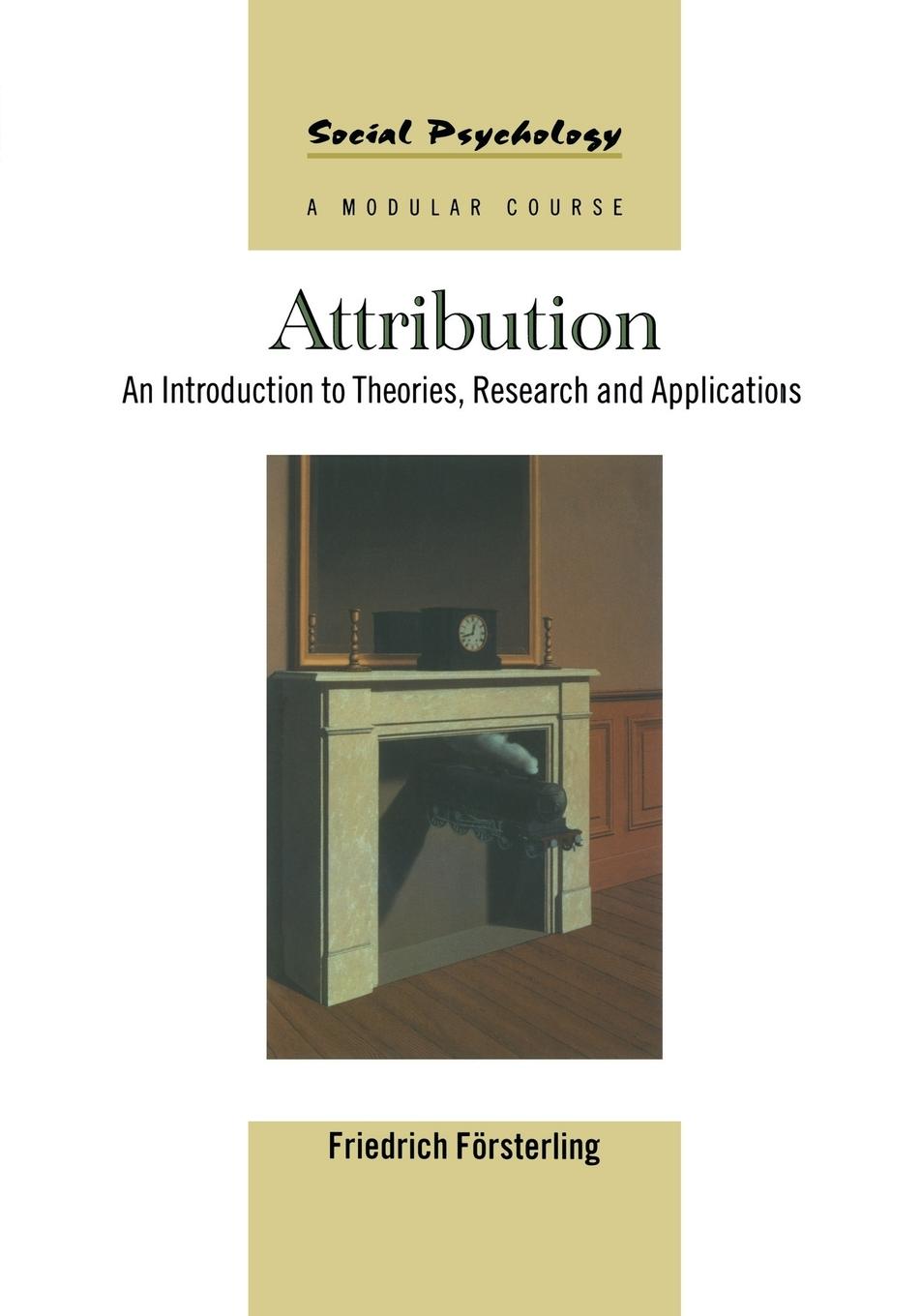 Cover: 9780863777929 | Attribution | An Introduction to Theories, Research and Applications