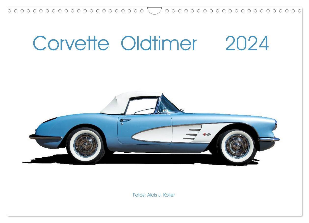 Cover: 9783675456839 | Corvette Oldtimer 2024 (Wandkalender 2024 DIN A3 quer), CALVENDO...