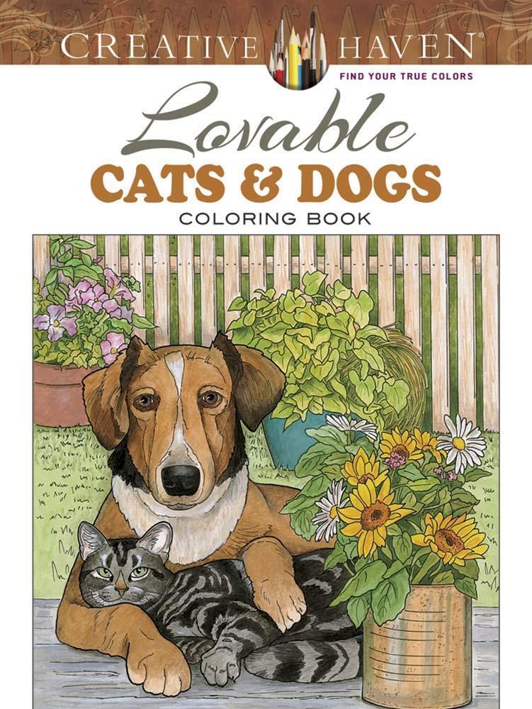 Cover: 9780486804453 | Creative Haven Lovable Cats and Dogs Coloring Book | Ruth Soffer