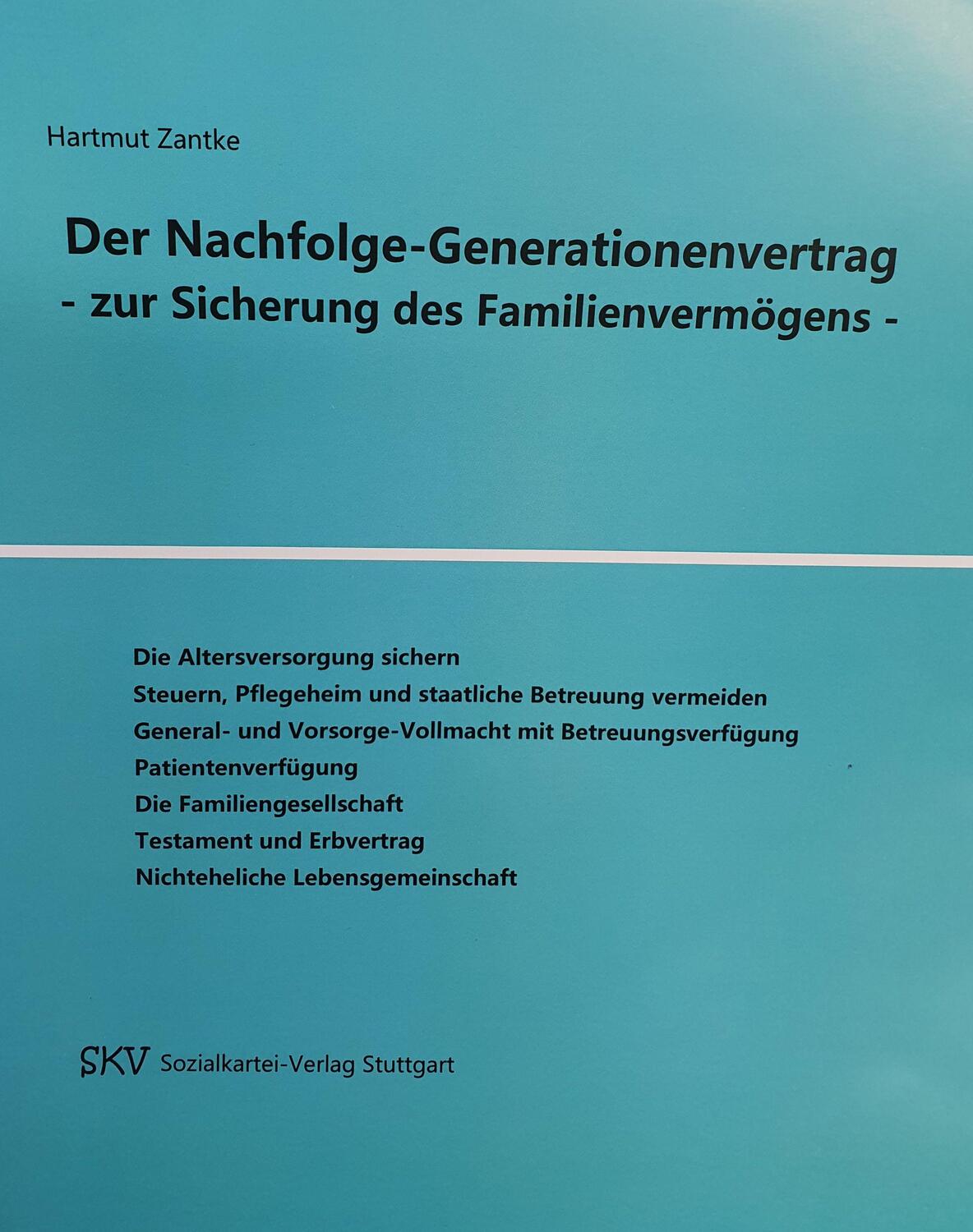 Cover: 9783982195254 | Der Nachfolge-Generationenvertrag - zur Sicherung des...