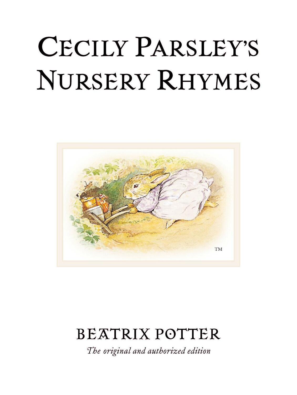 Cover: 9780723247920 | Cecily Parsley's Nursery Rhymes | Beatrix Potter | Buch | Peter Rabbit