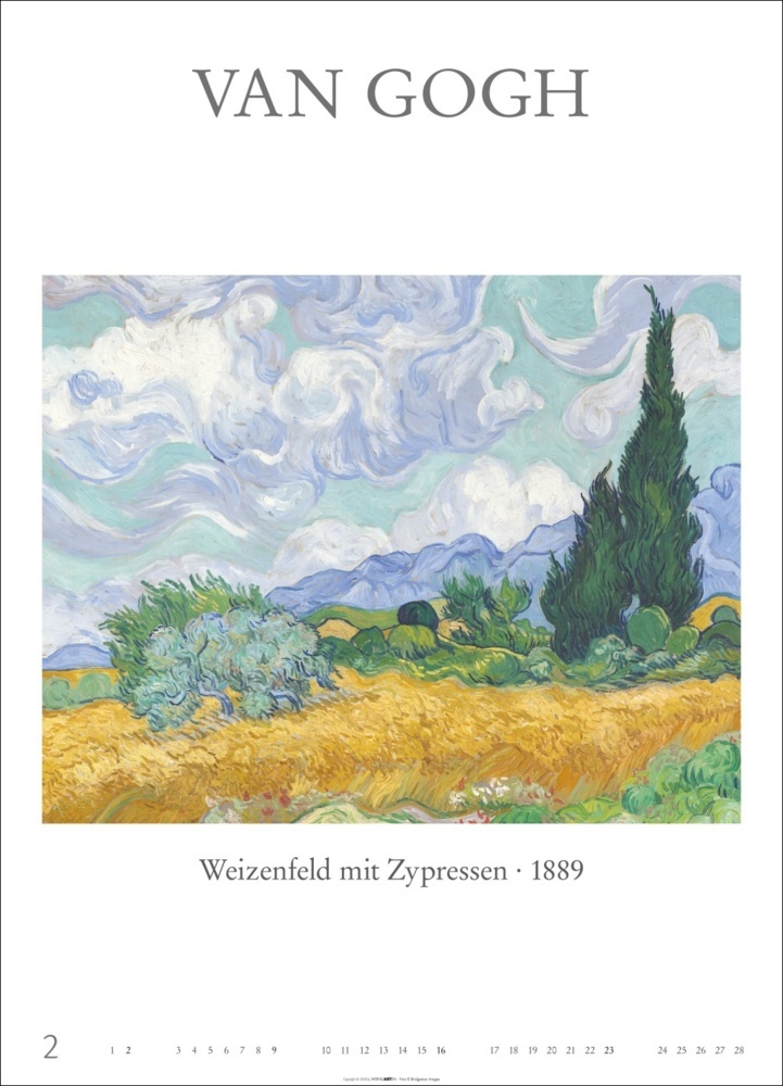 Bild: 9783839901502 | Poster Art Kalender 2025 - Monet Van Gogh Matisse Kandinsky | Kalender