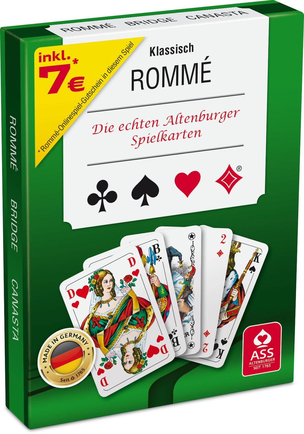 Cover: 4042677700711 | Rommé in Stülpdeckelschachtel | Spielkartenfabrik Altenburg GmbH