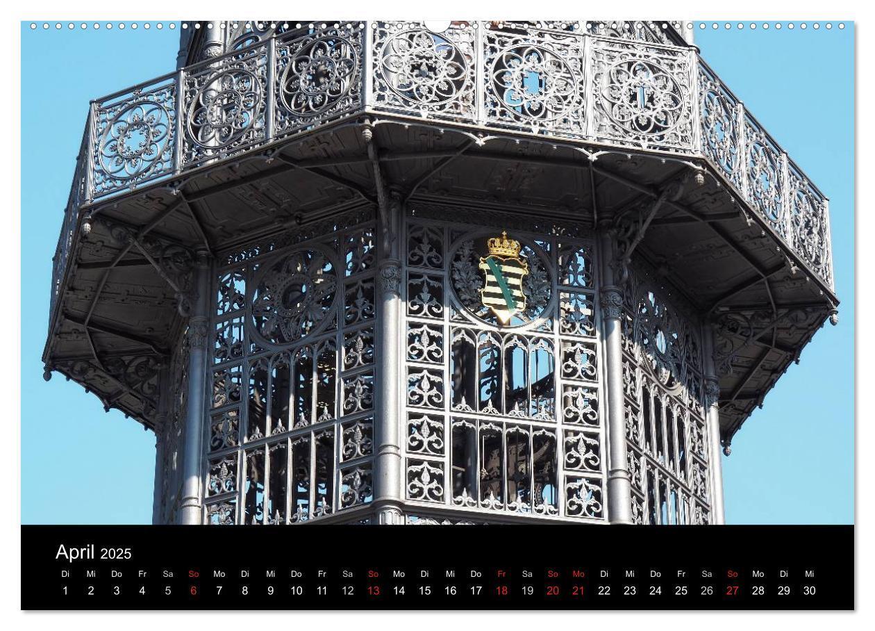 Bild: 9783435571949 | Der Gusseiserne Turm zu Löbau (Wandkalender 2025 DIN A2 quer),...