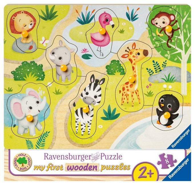 Cover: 4005556036875 | Ravensburger Kinderpuzzle - 03687 Unterwegs im Zoo - my first...