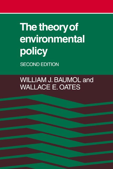 Cover: 9780521311120 | The Theory of Environmental Policy | William J. Baumol | Taschenbuch