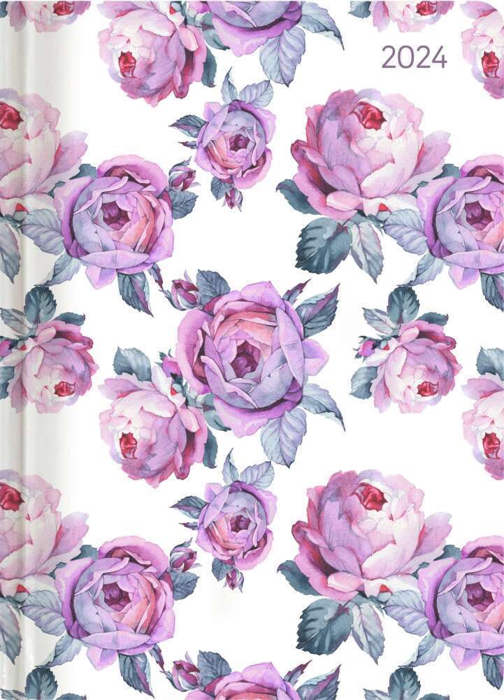 Cover: 4251732339081 | Ladytimer Midi Roses 2024 - Taschen-Kalender 12x17 cm - Rosen - mit...