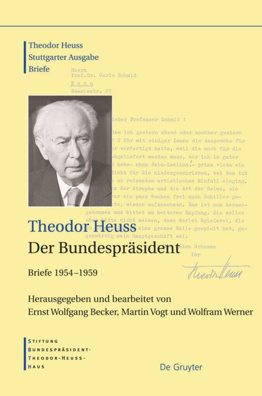 Cover: 9783598251283 | Theodor Heuss, 19541959, Der Bundespräsident | Briefe 1954¿1959