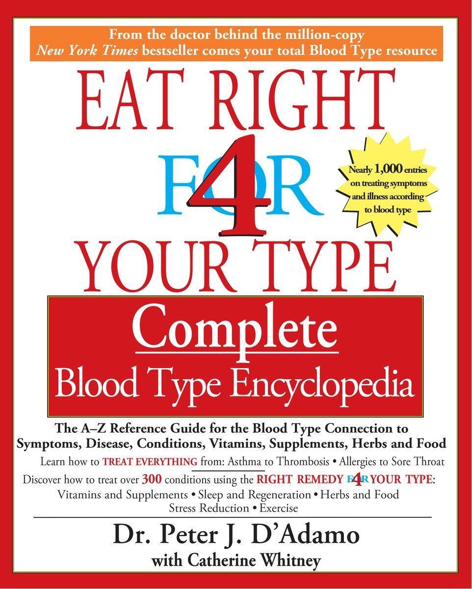 Cover: 9781573229203 | Eat Right 4 Your Type Complete Blood Type Encyclopedia | Taschenbuch