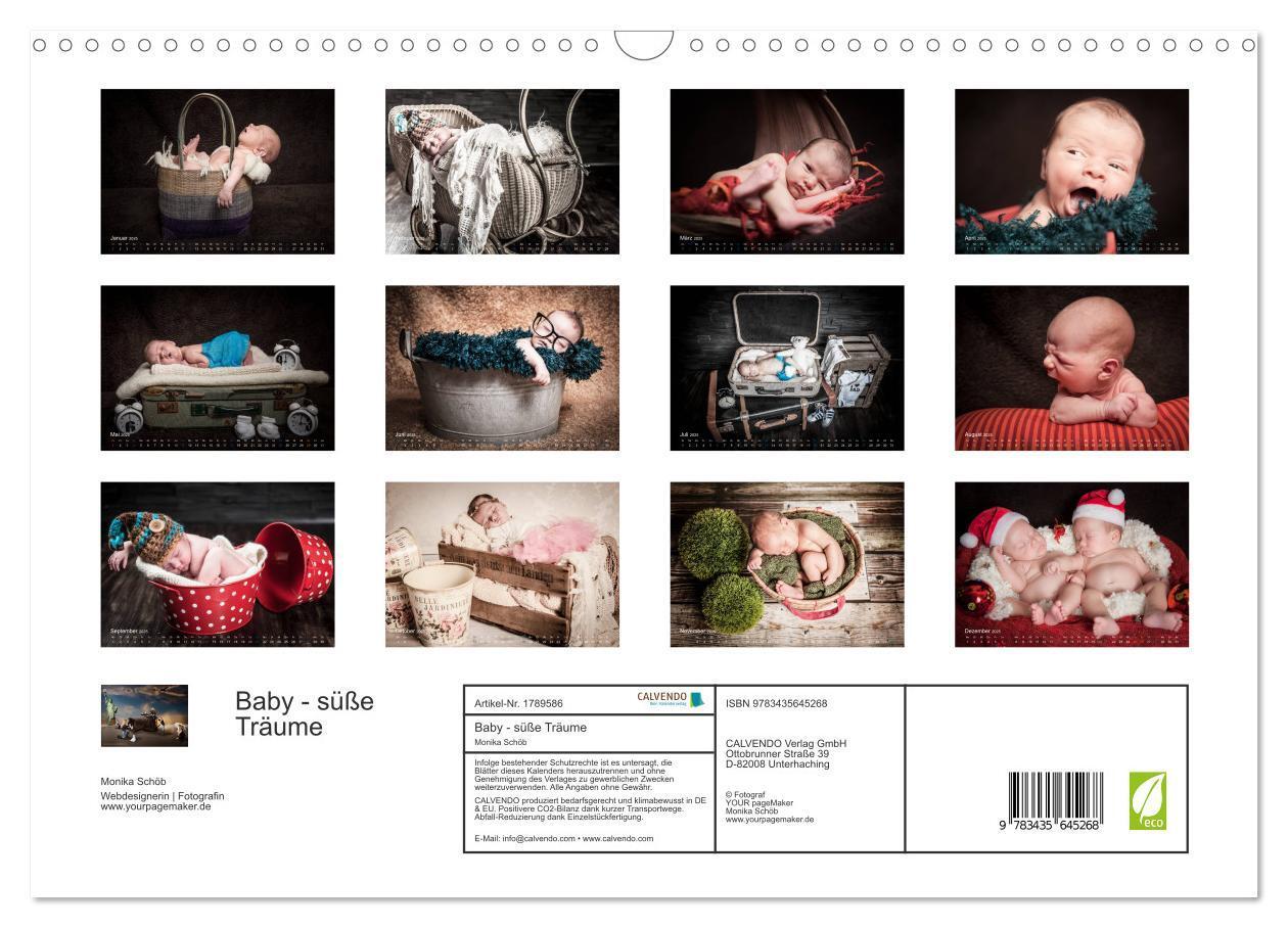 Bild: 9783435645268 | Baby - süße Träume (Wandkalender 2025 DIN A3 quer), CALVENDO...