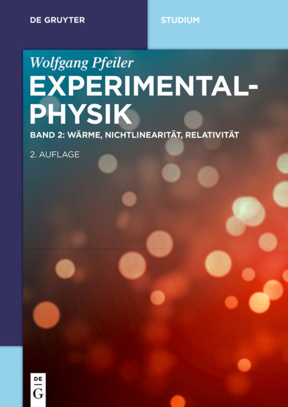 Cover: 9783110675610 | Wärme, Nichtlinearität, Relativität | Wolfgang Pfeiler | Taschenbuch