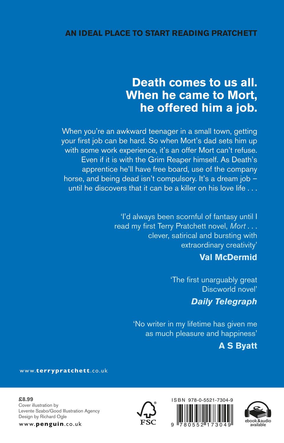 Rückseite: 9780552173049 | Mort | Introduction by Neil Gaiman | Terry Pratchett | Taschenbuch
