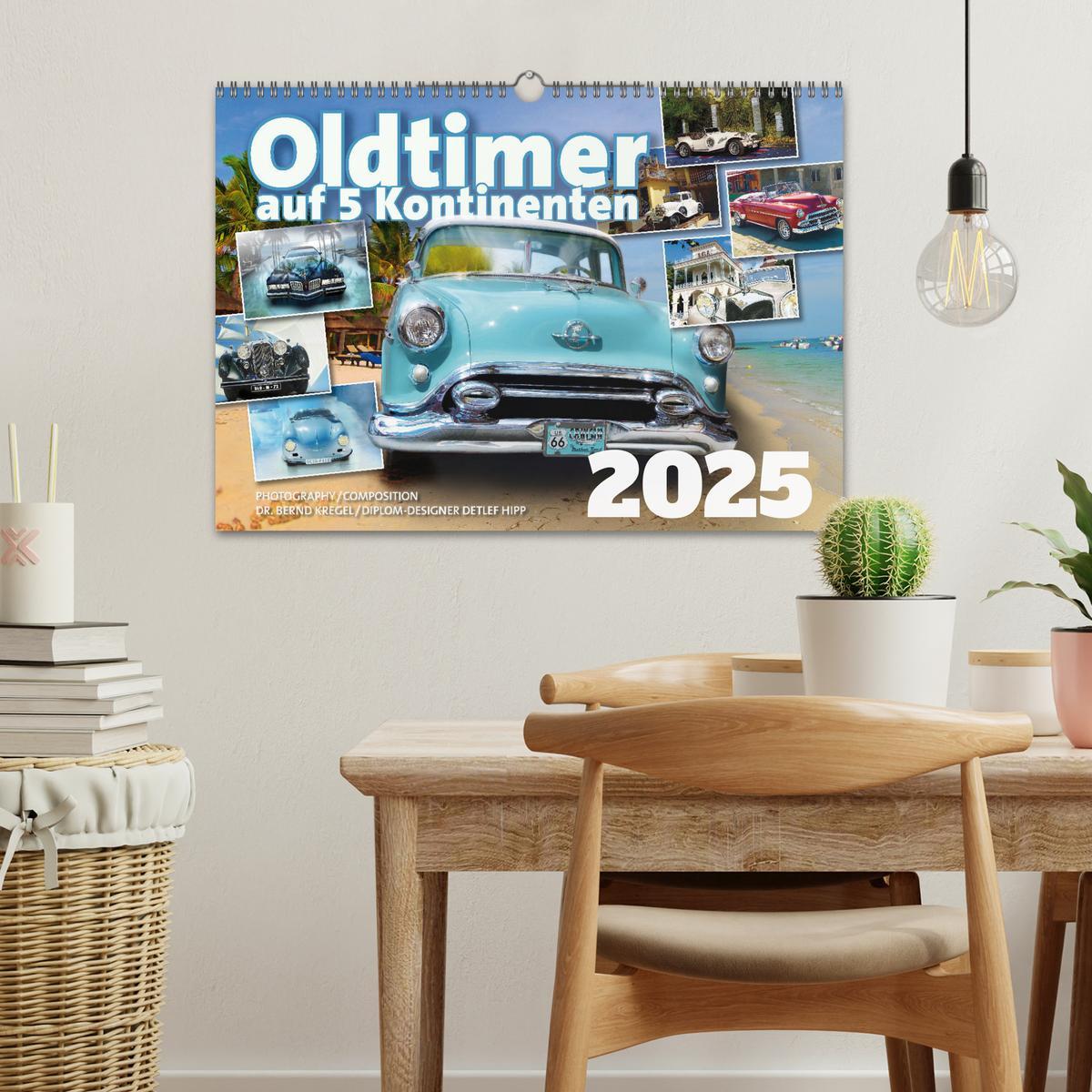 Bild: 9783457210697 | Oldtimer auf 5 Kontinenten (Wandkalender 2025 DIN A3 quer),...