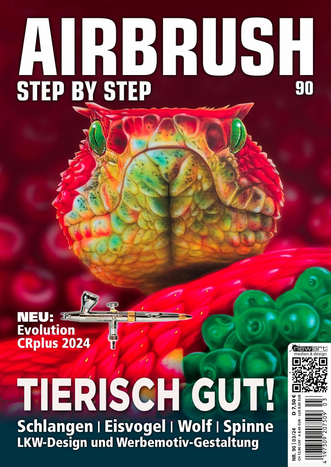 Cover: 9783941656802 | Airbrush Step by Step 90 | Tierisch gut | Katja Hassler | Taschenbuch