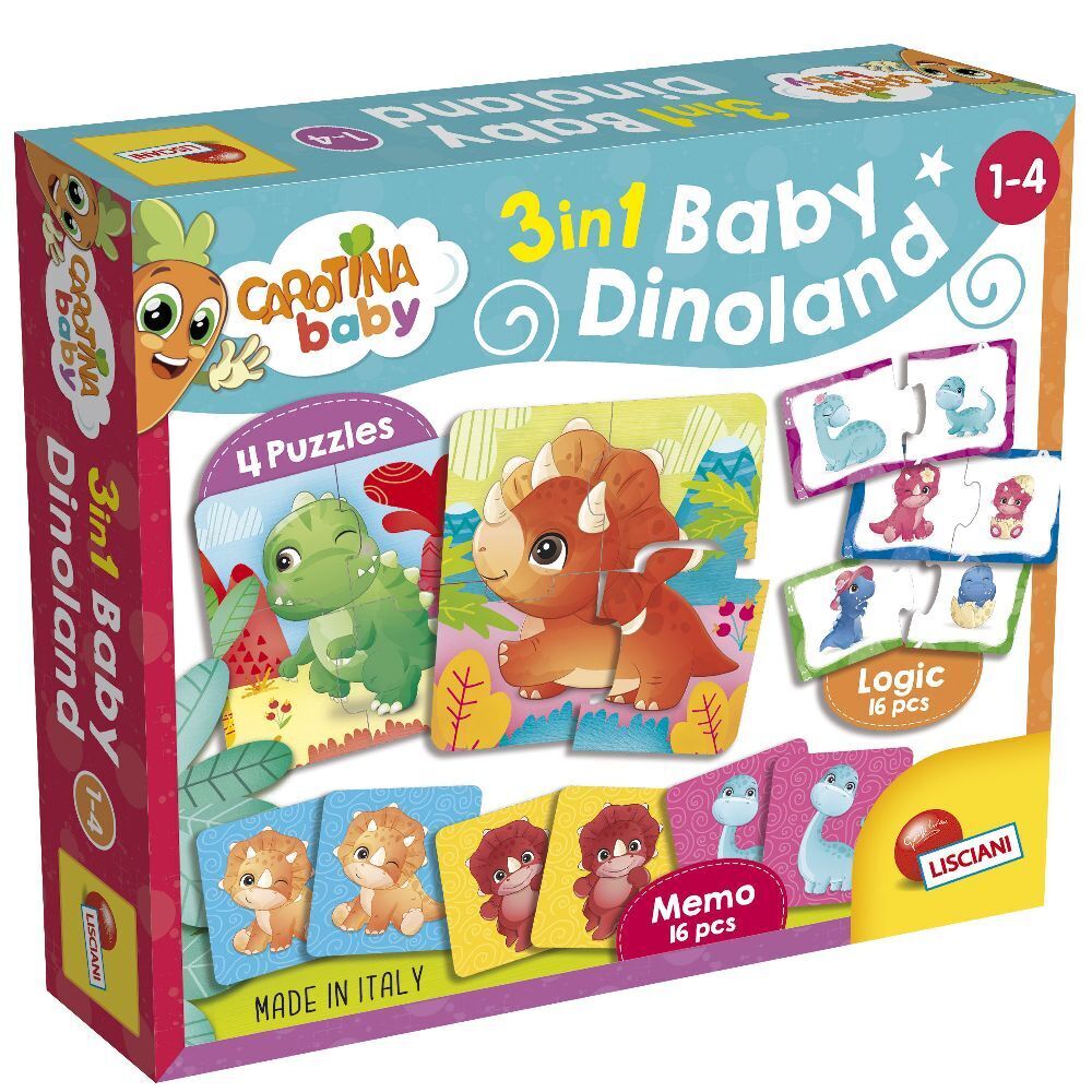 Cover: 8008324092529 | Carotina Baby Dinoland 3 in 1 | Spiel | 92529 | 2023 | LiscianiGiochi