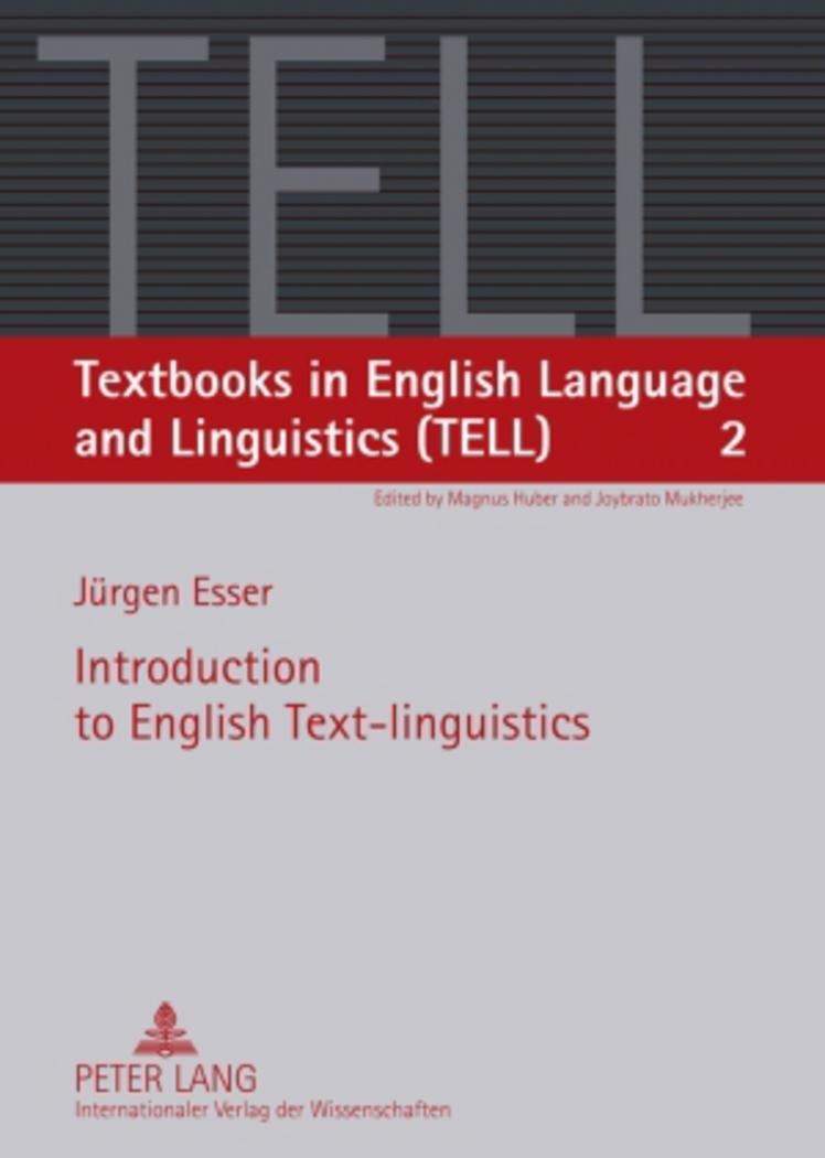 Cover: 9783631560037 | Introduction to English Text-linguistics | Jürgen Esser | Taschenbuch