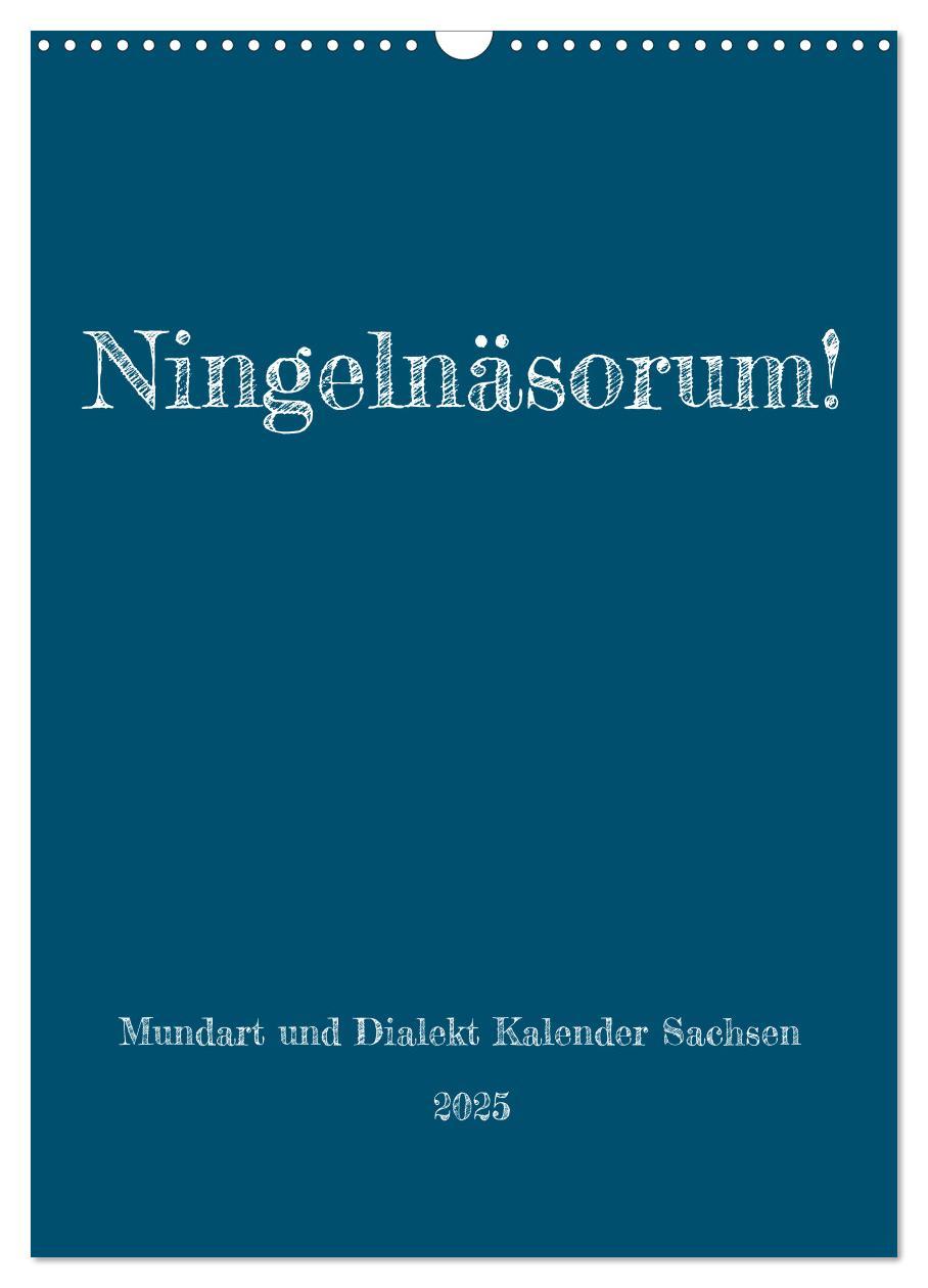 Cover: 9783435897629 | Ningelnäsorum! Mundart und Dialekt Kalender Sachsen (Wandkalender...