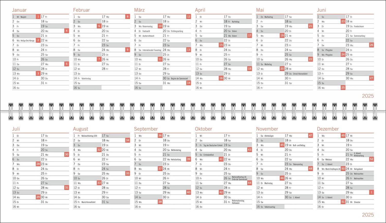 Bild: 9783756406531 | sheepworld Wochenquerplaner 2025 | Heye | Kalender | Spiralbindung