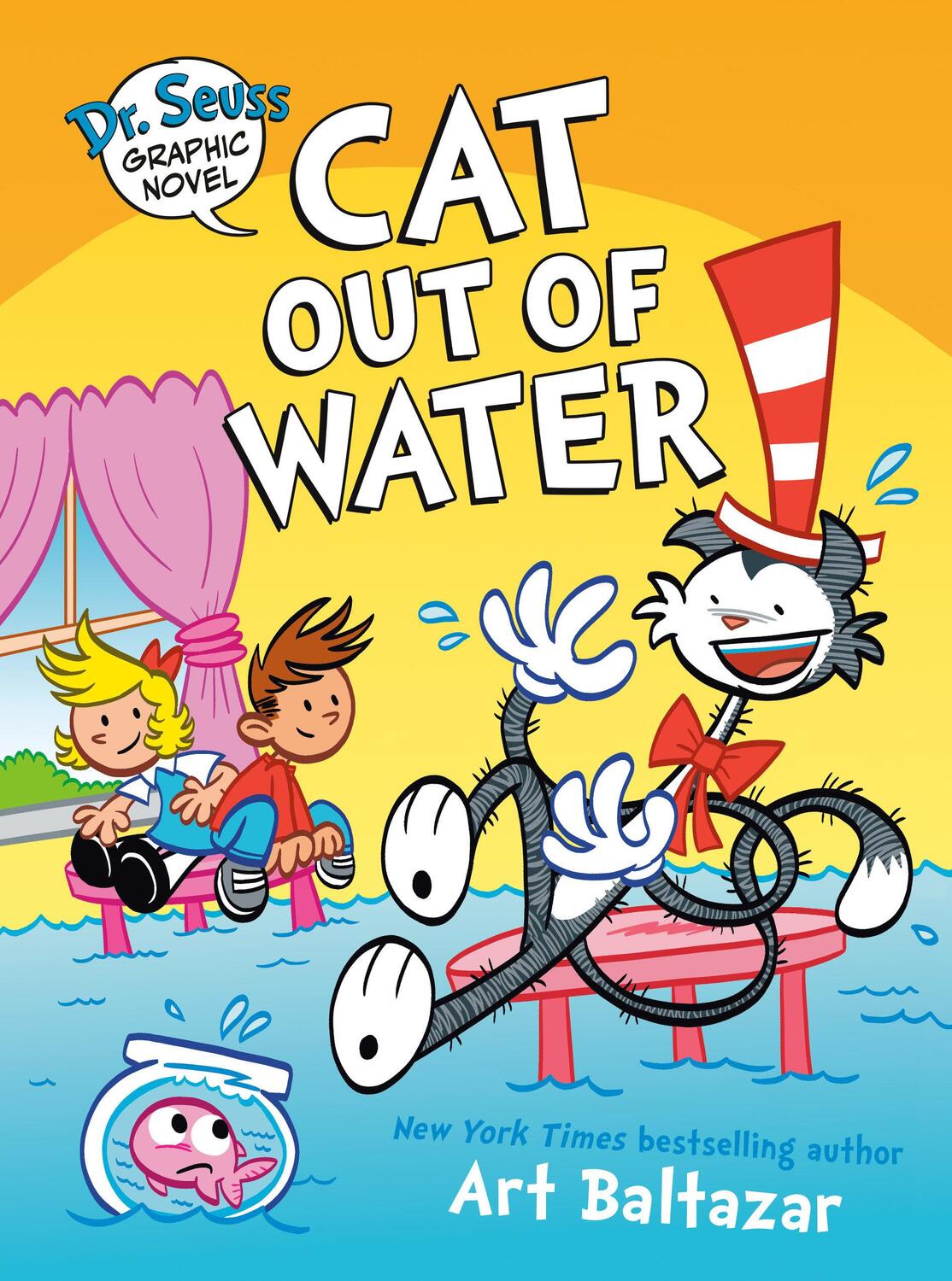Cover: 9780593703038 | Dr. Seuss Graphic Novel: Cat Out of Water | A Cat in the Hat Story