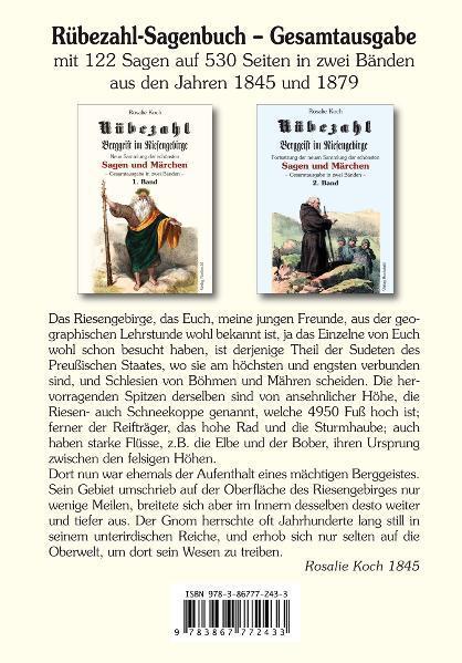 Rückseite: 9783867772433 | Rübezahl - Berggeist im Riesengebirge 1845 - Band 1 | Rosalie Koch