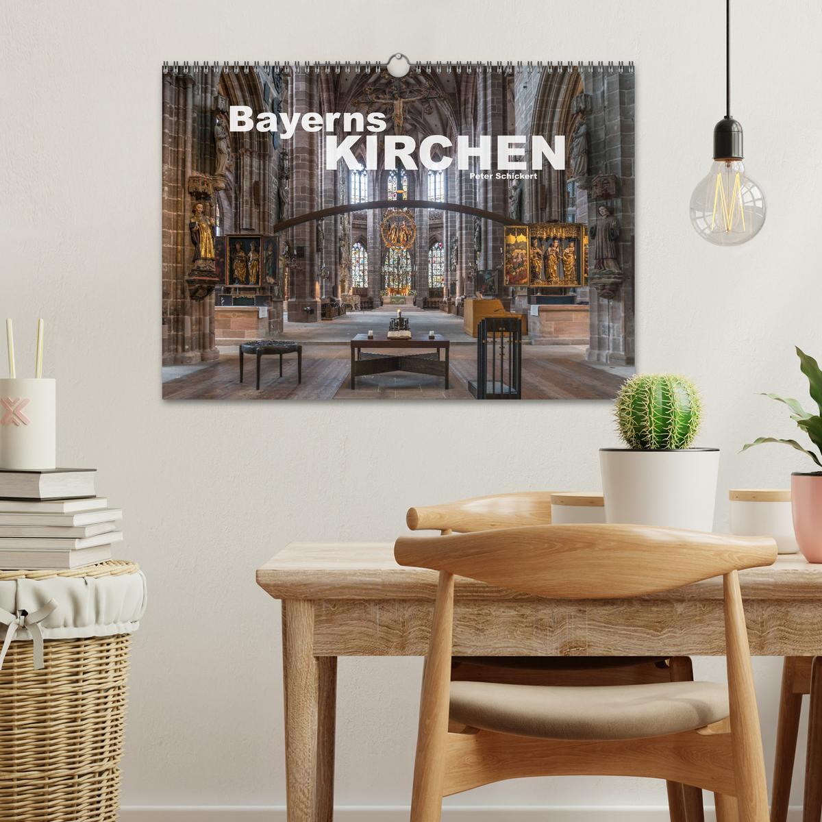 Bild: 9783435217991 | Bayerns Kirchen (Wandkalender 2025 DIN A3 quer), CALVENDO...