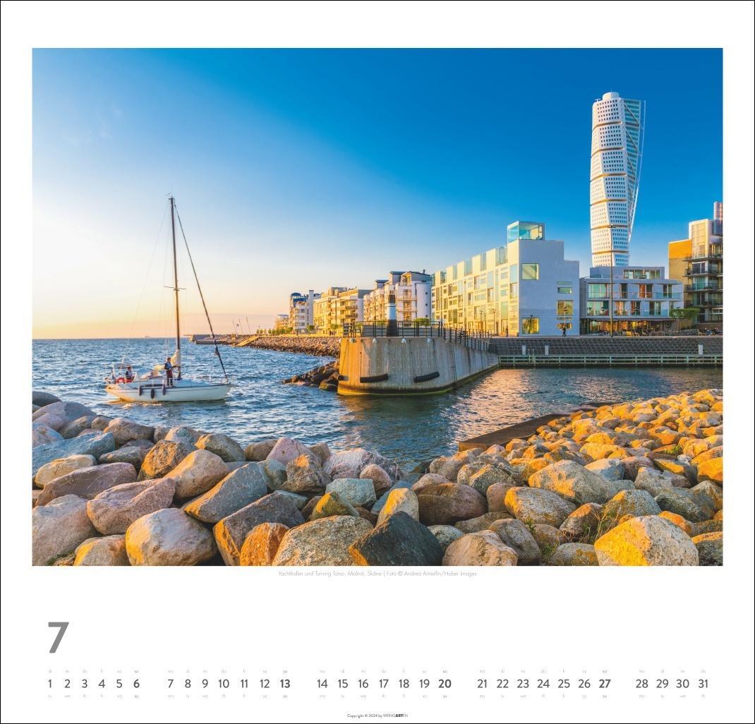 Bild: 9783839900727 | Schweden Kalender 2025 - Licht und Wasser | Kalender | Spiralbindung