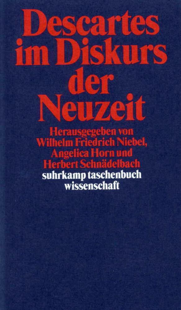 Cover: 9783518290361 | Descartes im Diskurs der Neuzeit | Wilhelm Fr. Niebel (u. a.) | Buch