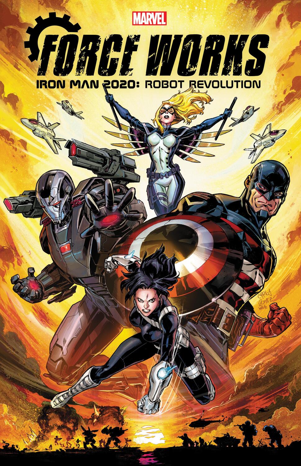 Cover: 9781302925536 | Iron Man 2020: Robot Revolution - Force Works | Matthew Rosenberg