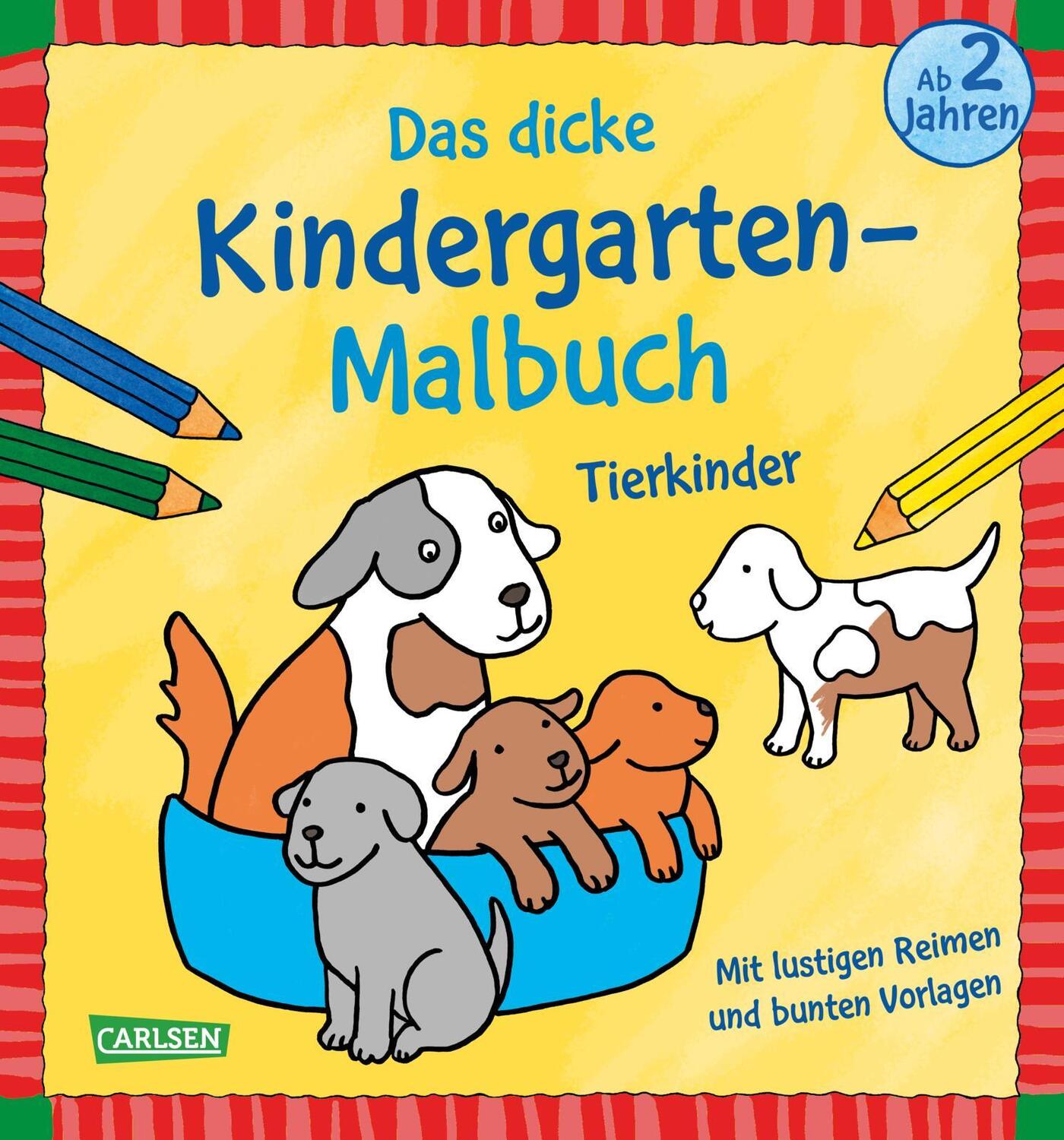 Cover: 9783551191786 | Ausmalbilder für Kita-Kinder: Das dicke Kindergarten-Malbuch:...