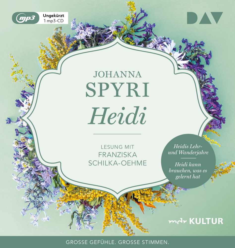 Cover: 9783742416070 | Heidi, 1 Audio-CD, 1 MP3 | Johanna Spyri | Audio-CD | 1 CD | Deutsch