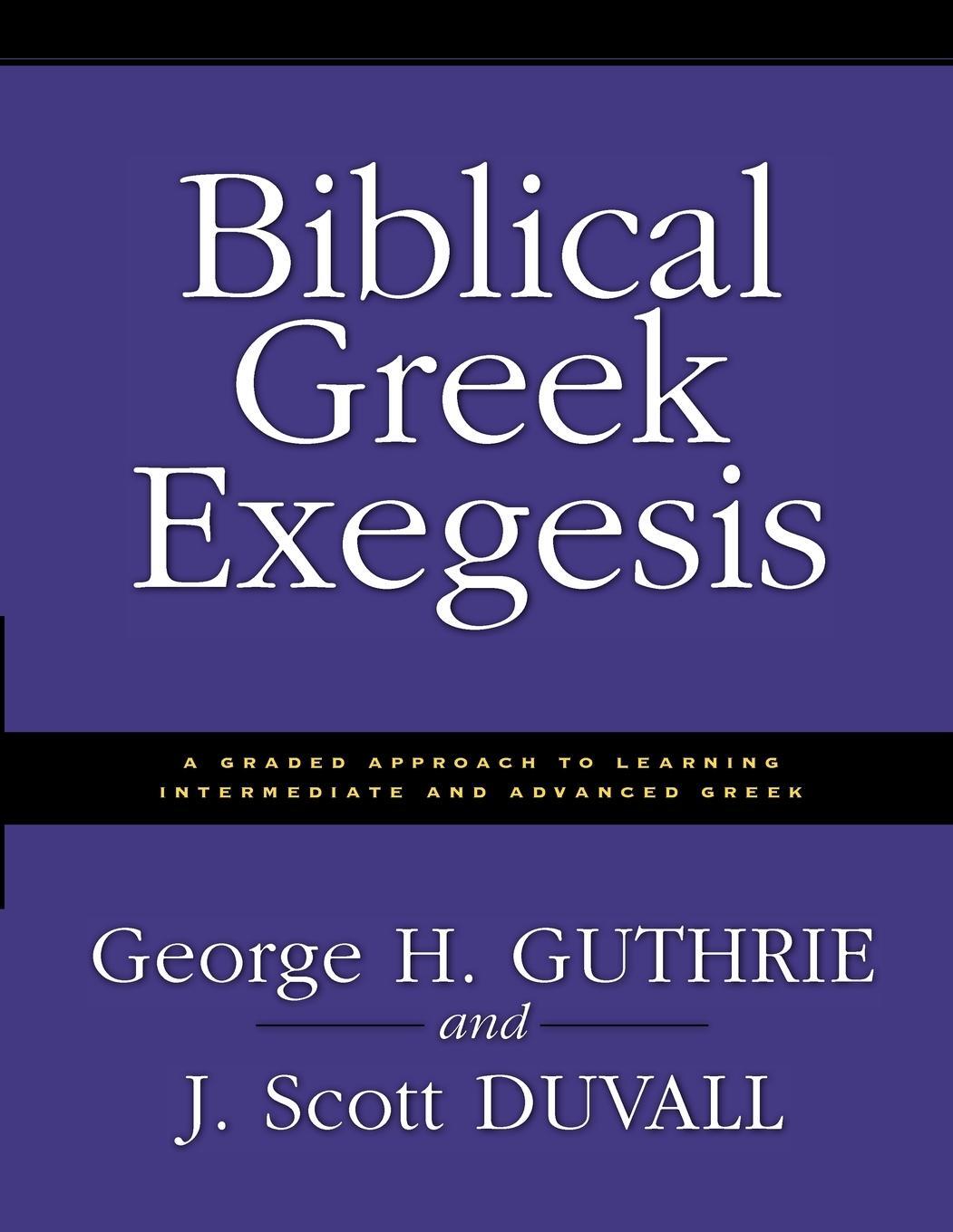 Cover: 9780310212461 | Biblical Greek Exegesis | George H. Guthrie | Taschenbuch | Paperback